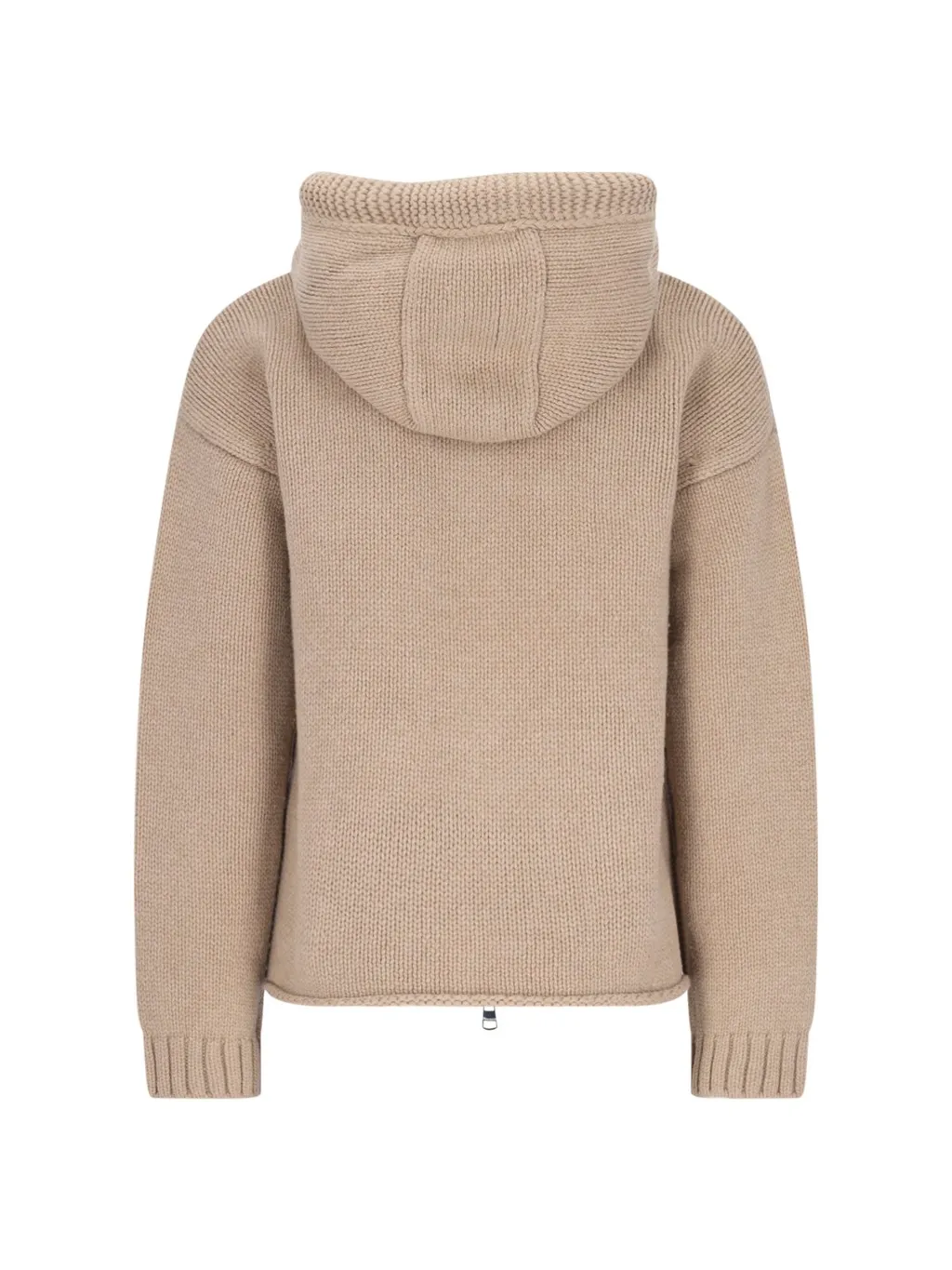 Jw Anderson Logo Intarsia-Knit Zipped Hoodie