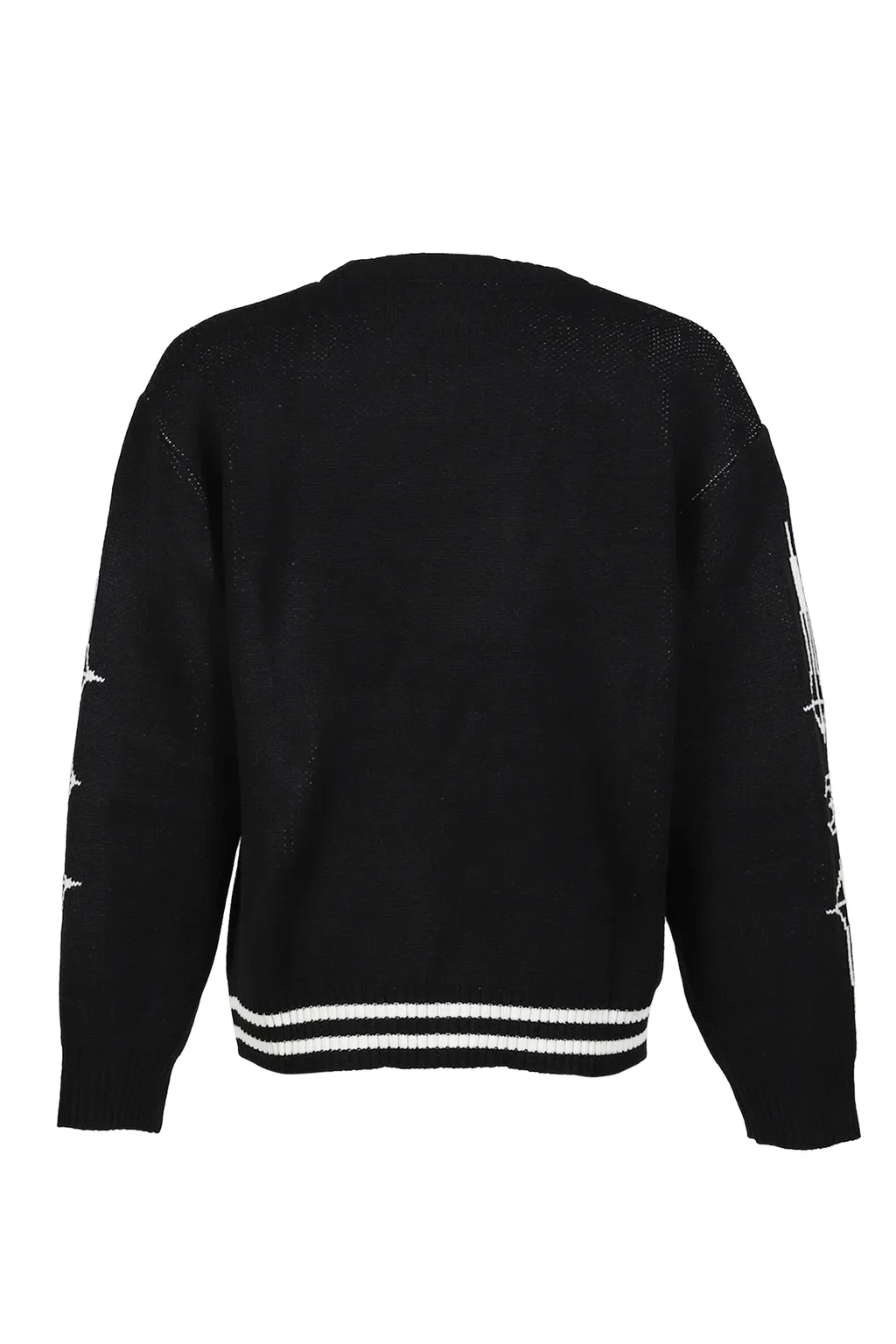 Tc Bone Knit Sweater / Blk/Wht