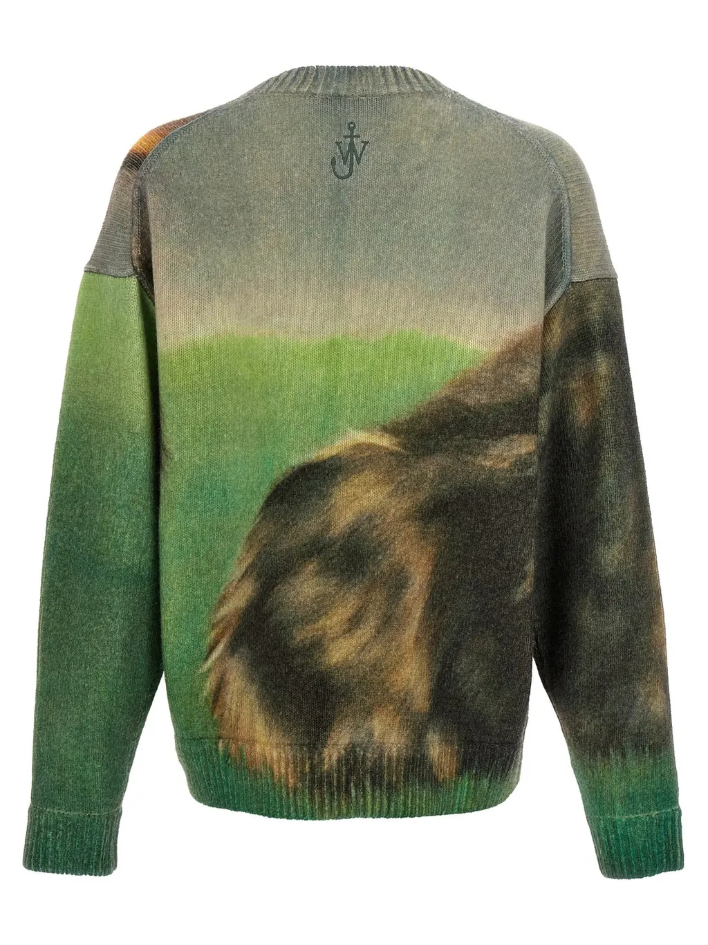 Jw Anderson Cat Printed Knitted Jumper