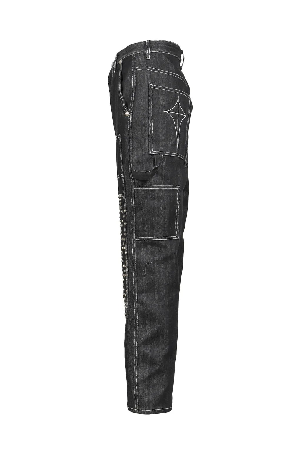 Angels Studded Work Pants / Blk