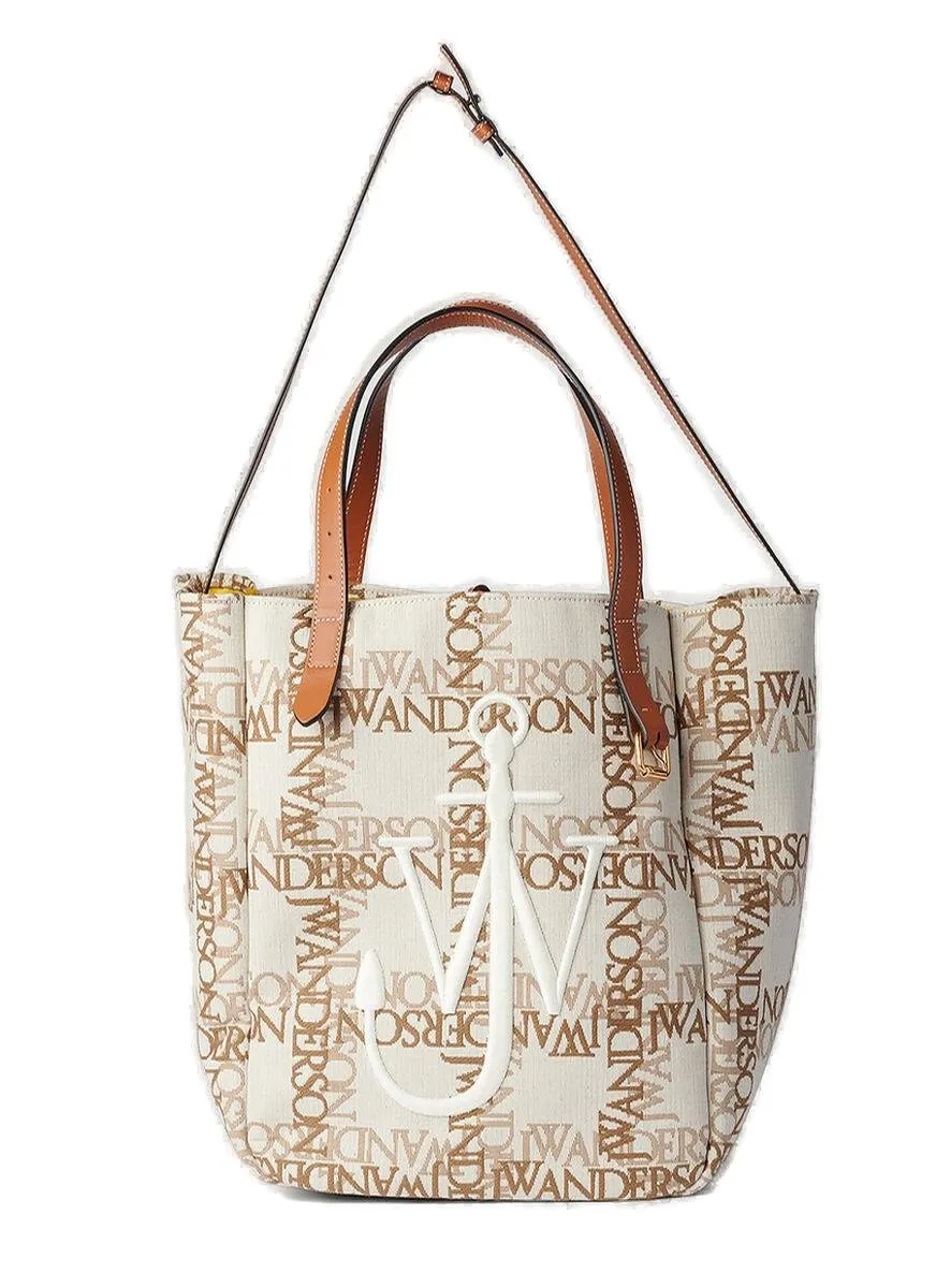 Jw Anderson Logo Jacquard Belt Tote Bag