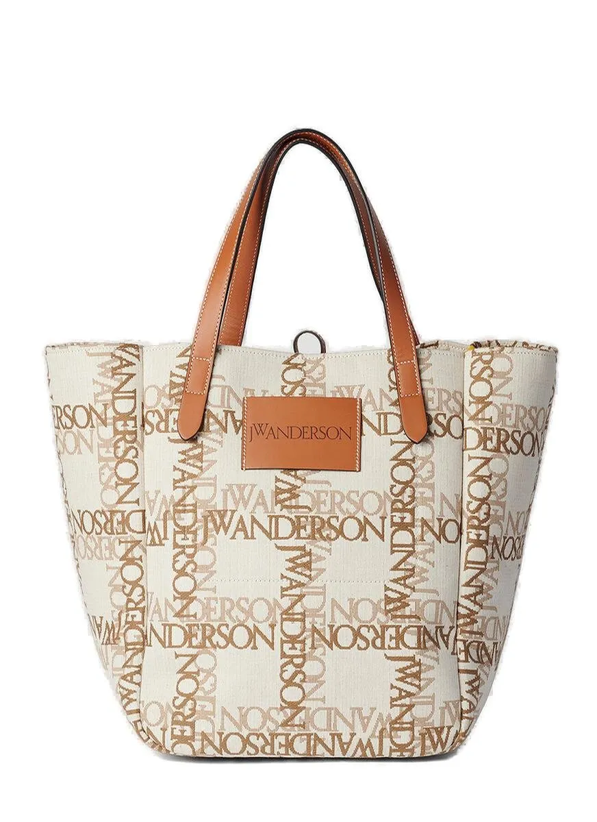 Jw Anderson Logo Jacquard Belt Tote Bag