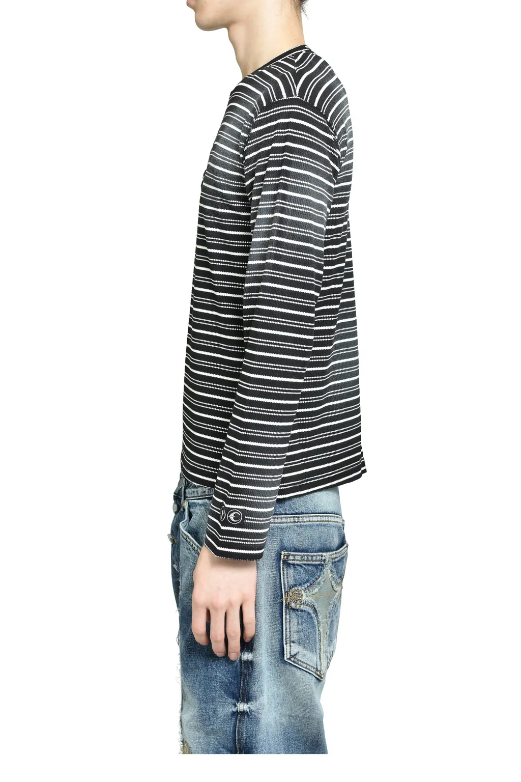 Tc Striped Long Sleeve / Black