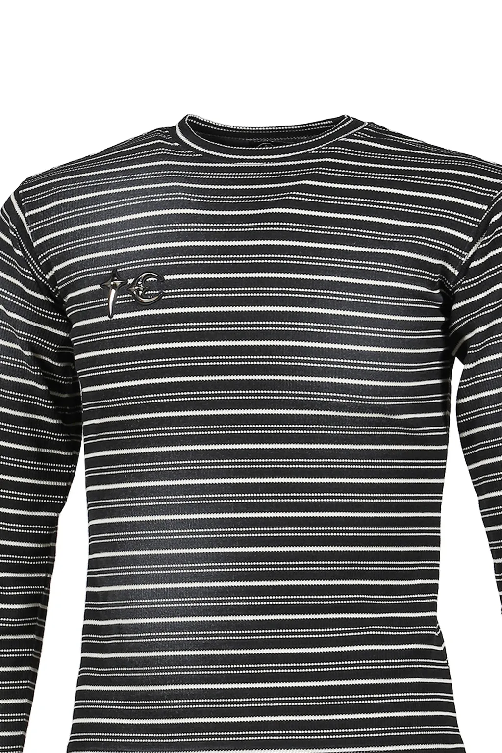 Tc Striped Long Sleeve / Black