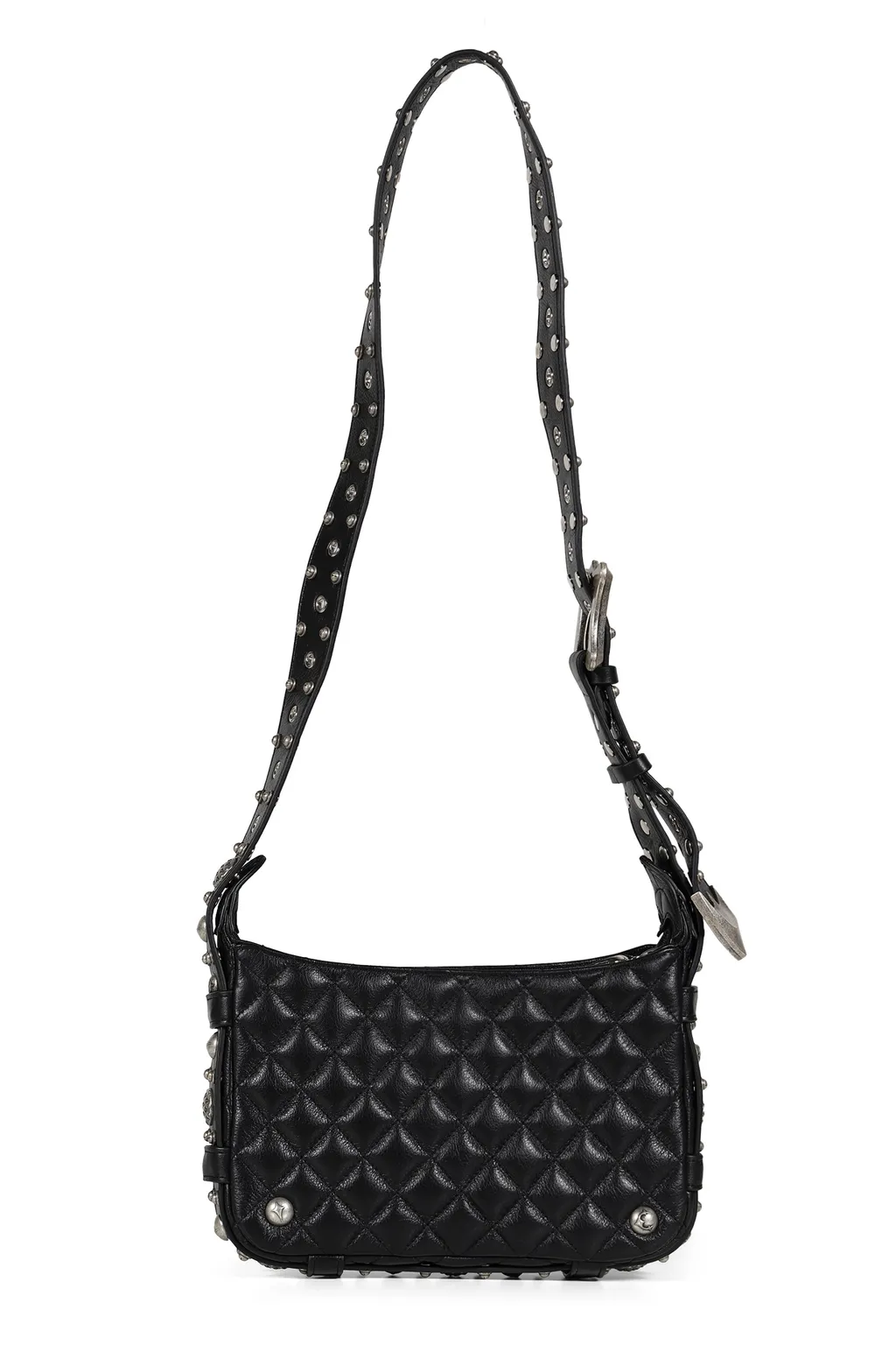 Angels Quilted Belt Bag / Black
