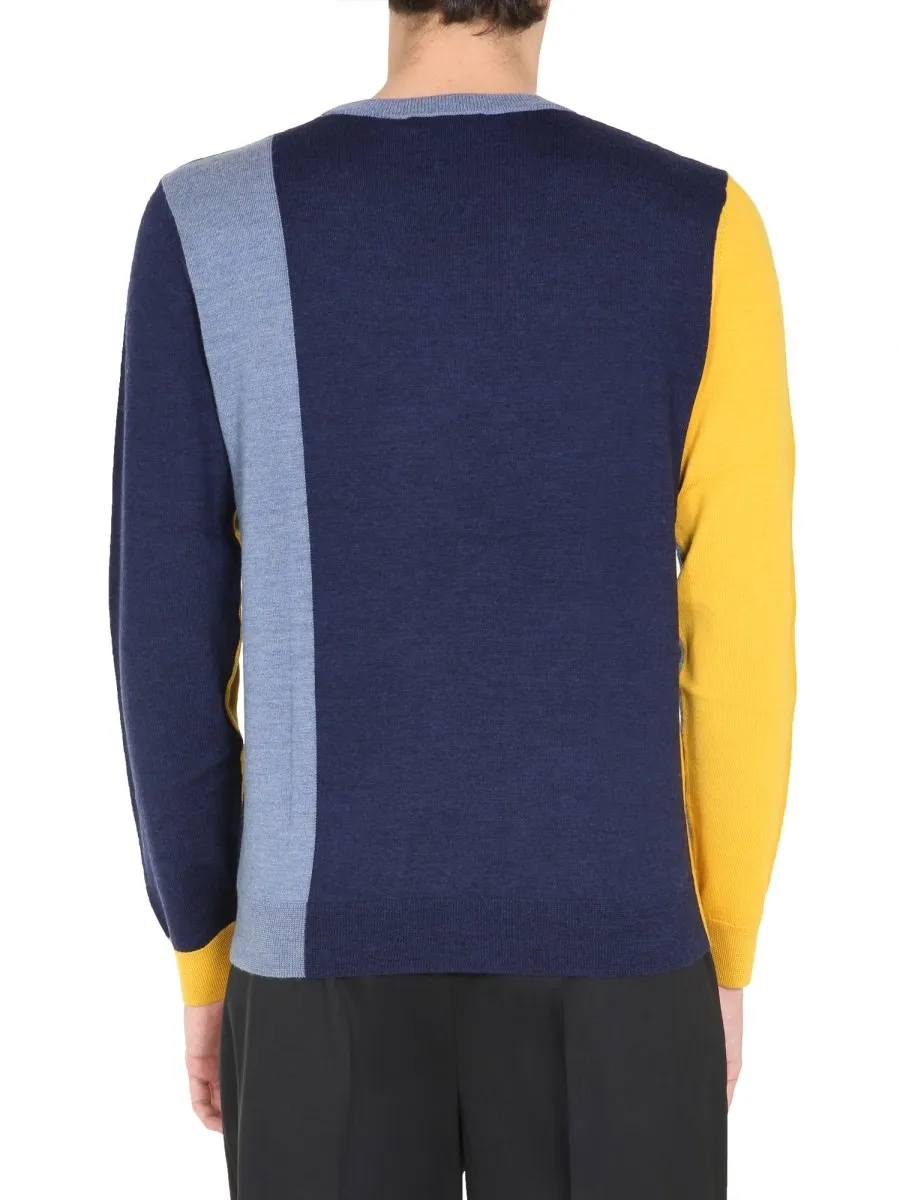 Jw Anderson Colour Block Crewneck Sweater