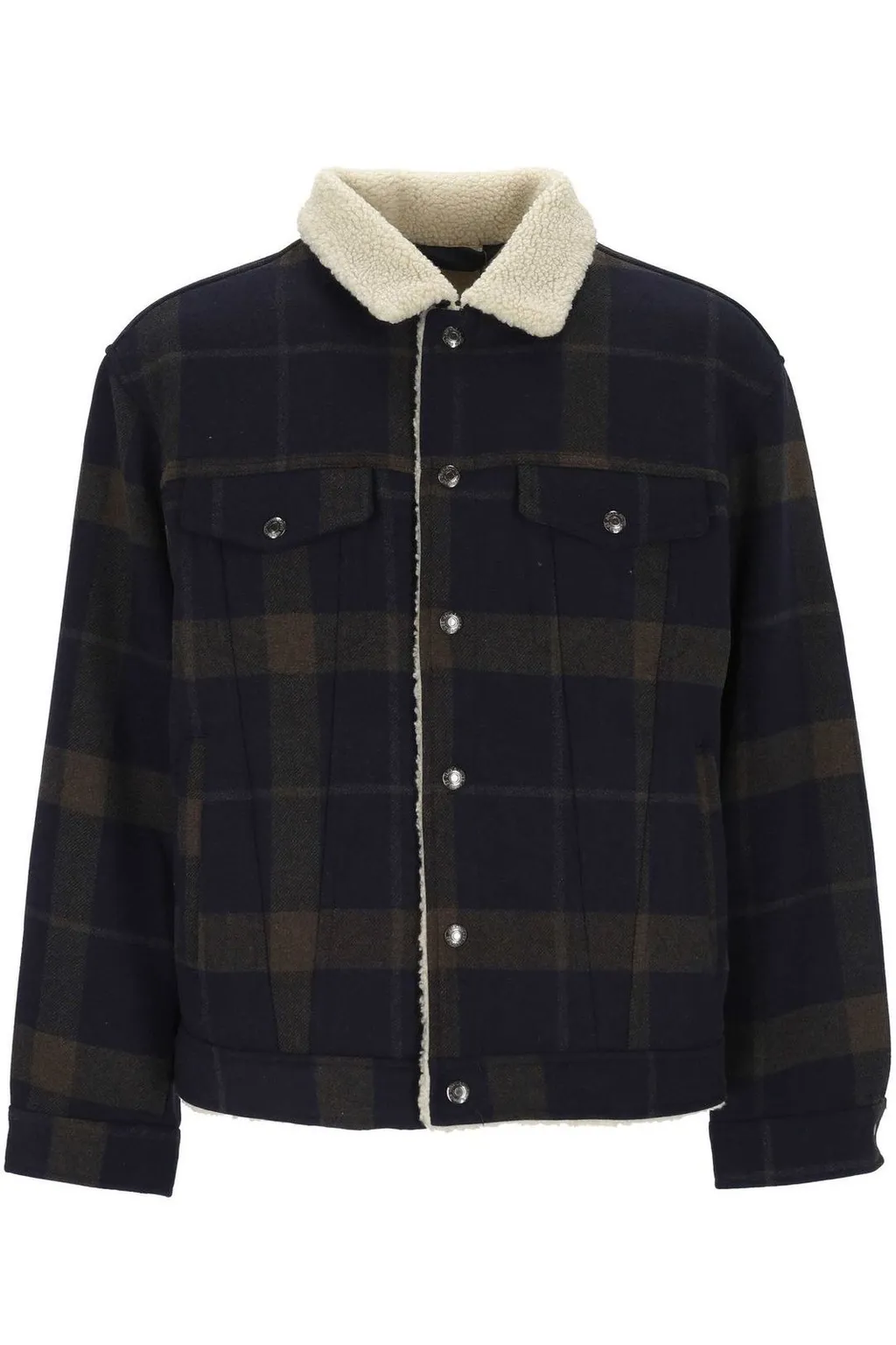 Jack & Jones Check Sherpa Jacket