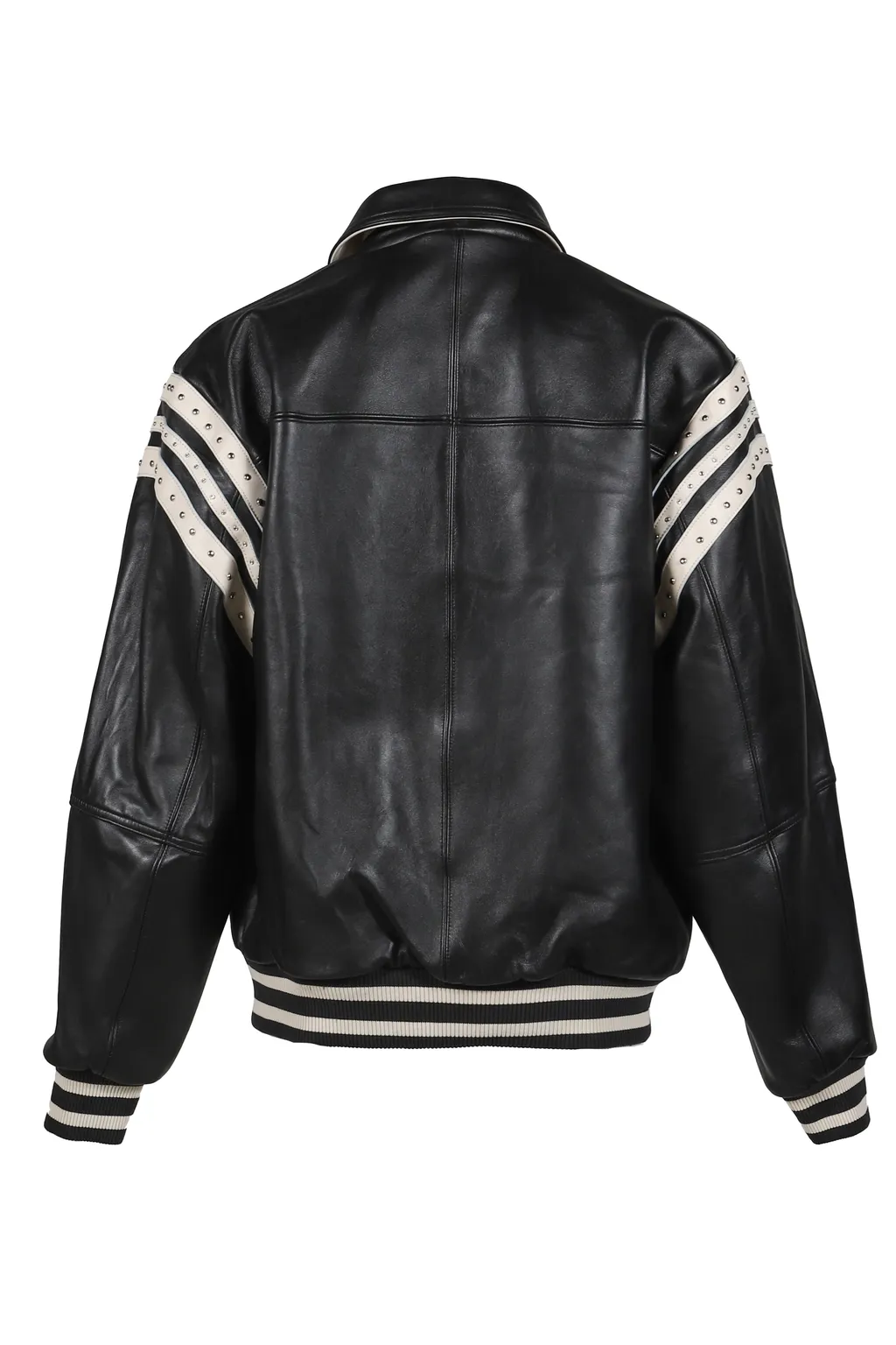 Encrusted Varsity Jacket / Blk