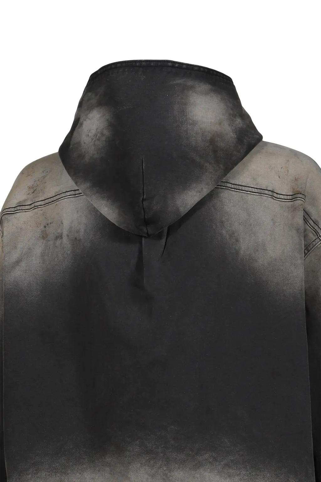 Dirty-Washed Denim Shirts / Blk