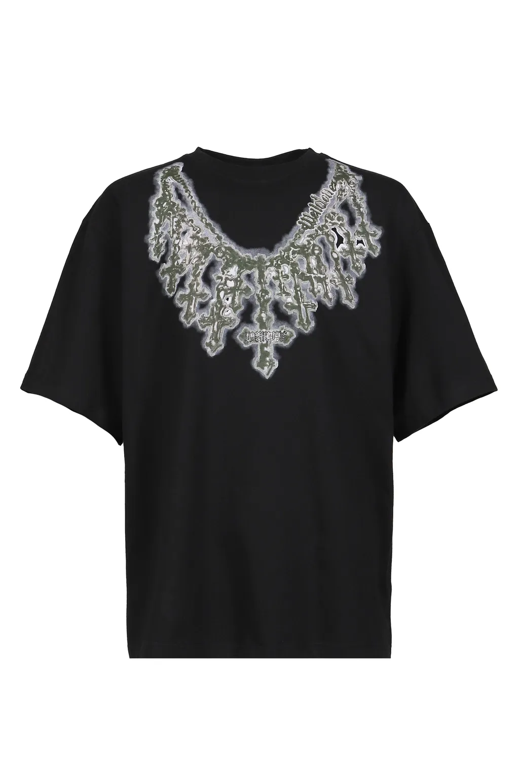 Cross Necklace T-Shirt / Blk