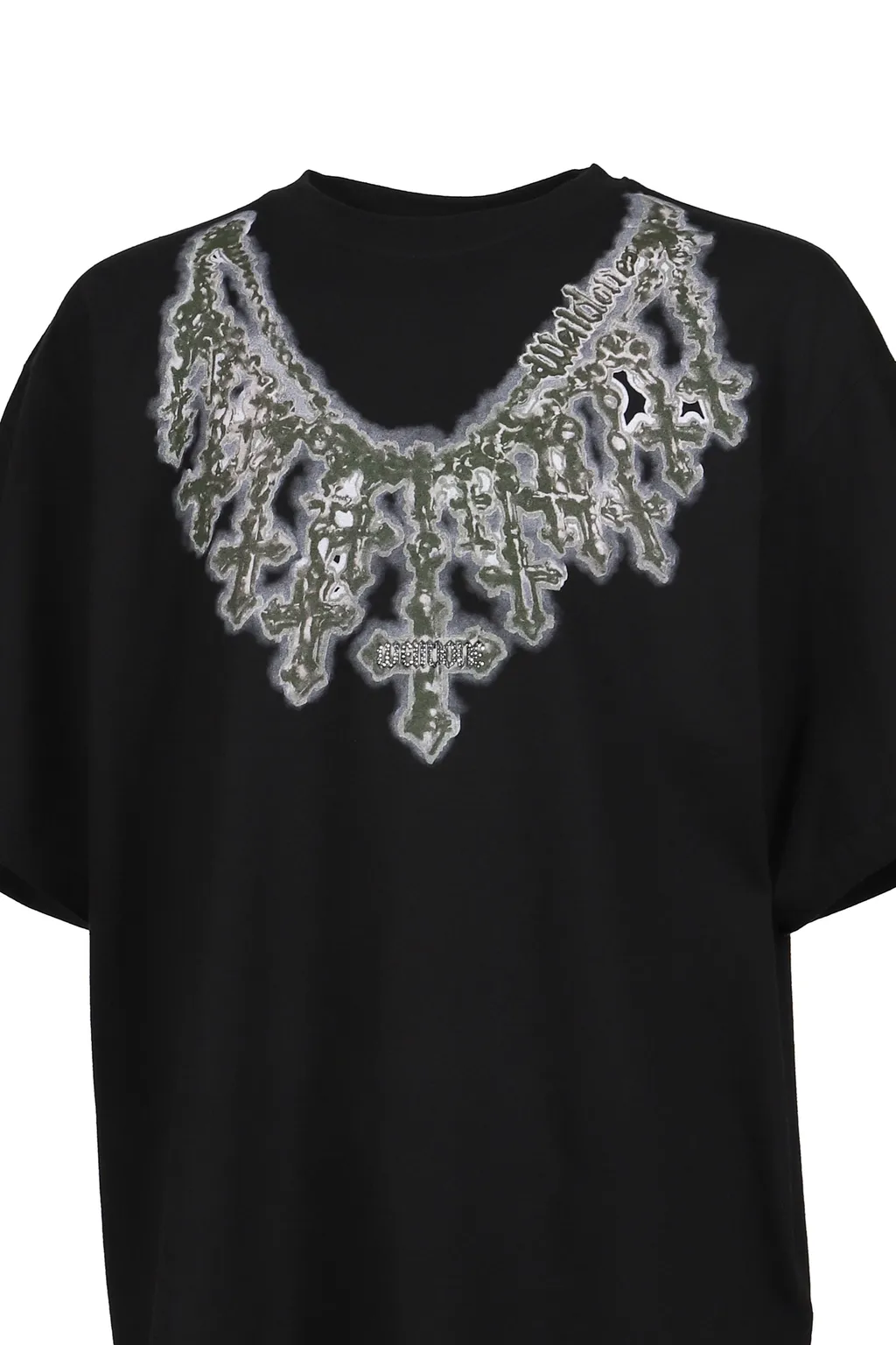 Cross Necklace T-Shirt / Blk