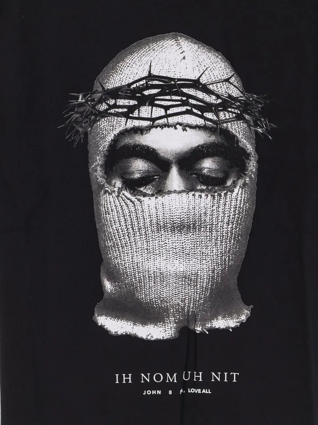 Ih Nom Uh Nit Mask Printed Crewneck T-Shirt