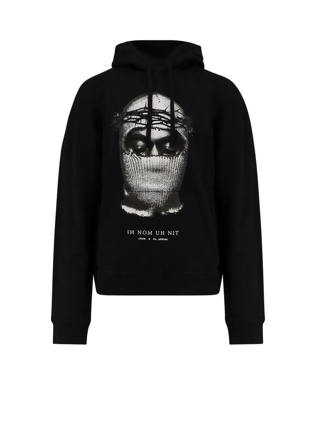 Ih Nom Uh Nit Mask Printed Drawstring Hoodie