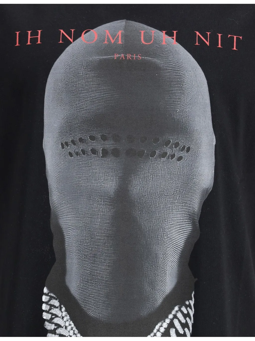 Ih Nom Uh Nit Mask-Printed Crewneck T-Shirt