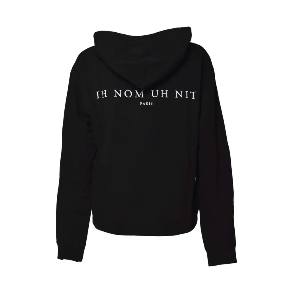 Ih Nom Uh Nit Balaclava-Printed Drawstring Hoodie