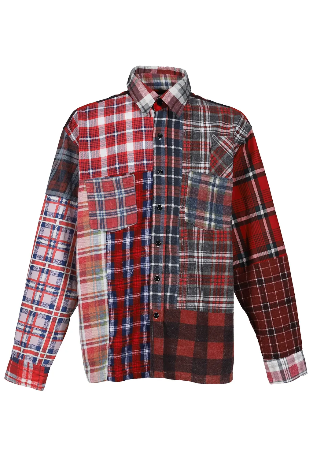 Flannel Shirt -> Straight Hem Shirt / Assorted