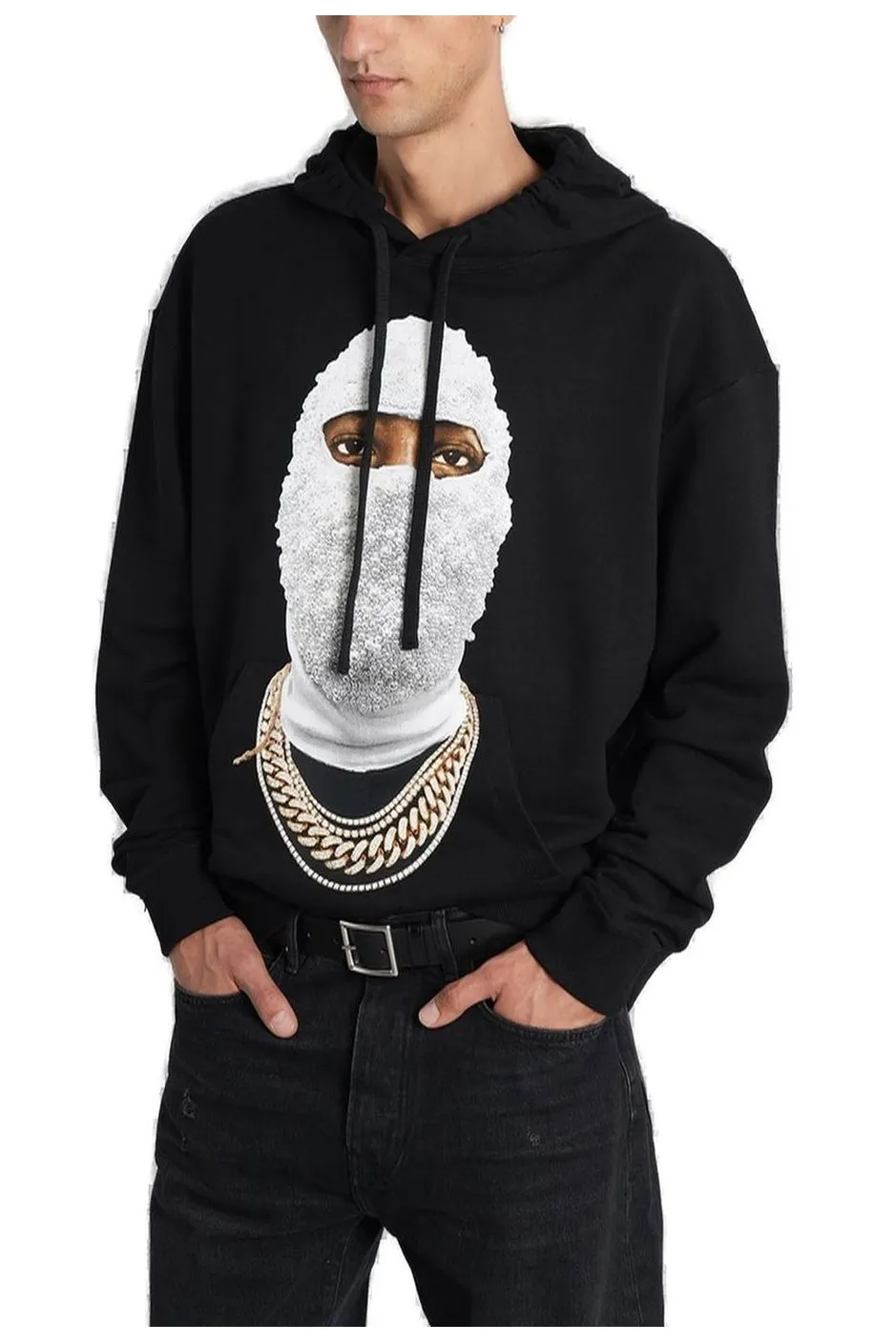 Ih Nom Uh Nit Mask Printed Drawstring Hoodie