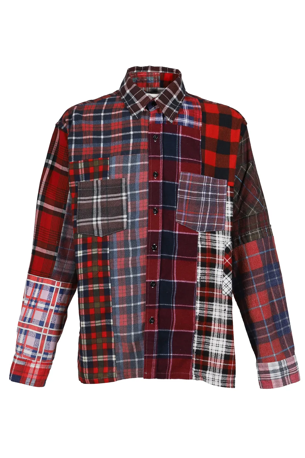 Flannel Shirt -> Straight Hem Shirt / Assorted