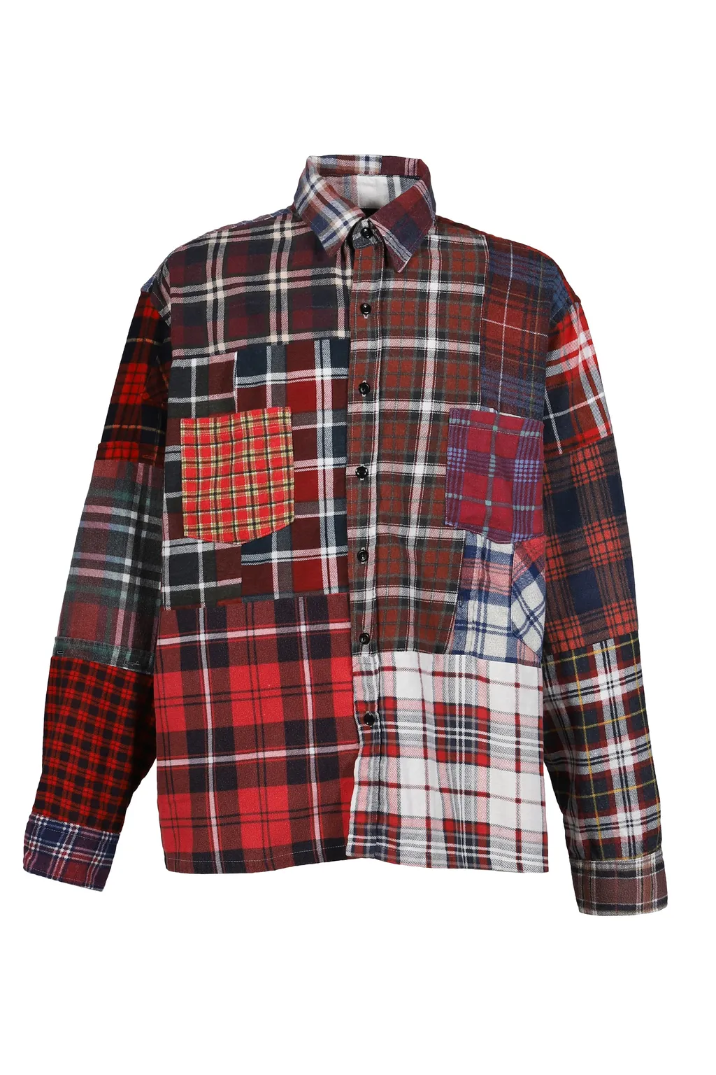 Flannel Shirt -> Straight Hem Shirt / Assorted