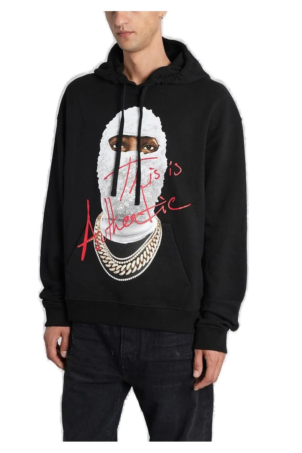 Ih Nom Uh Nit Mask Printed Drawstring Hoodie