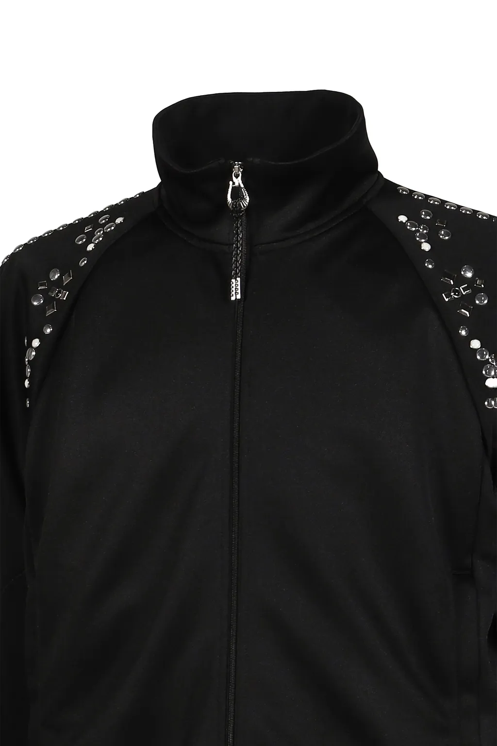 Polyester Jersey Track Jacket / Blk