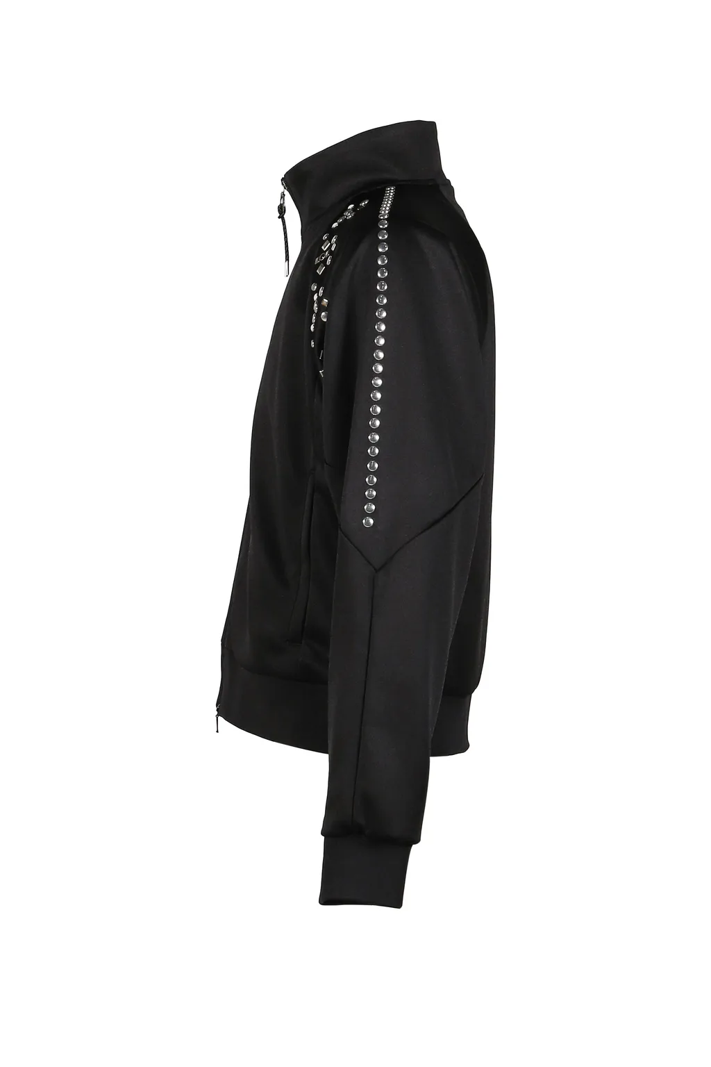 Polyester Jersey Track Jacket / Blk