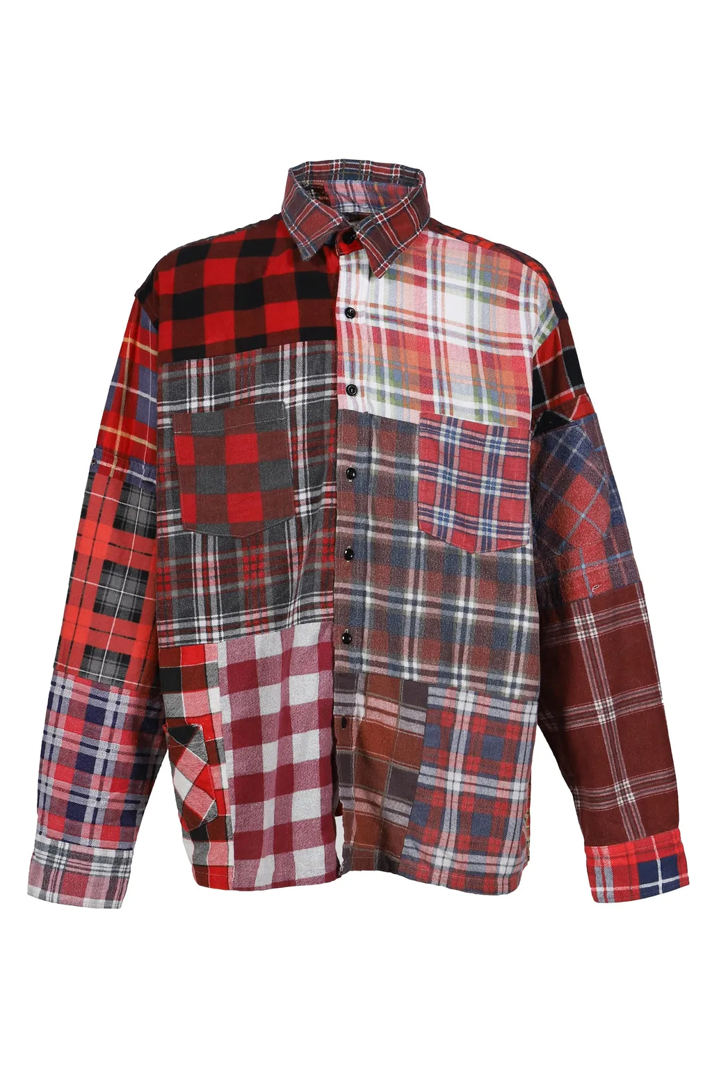 Flannel Shirt -> Straight Hem Shirt / Assorted