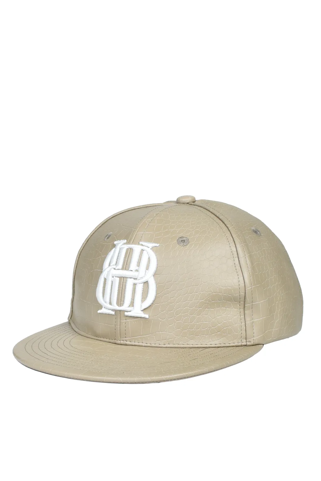 Bh Logo Faux Crocodile Cap / Bei