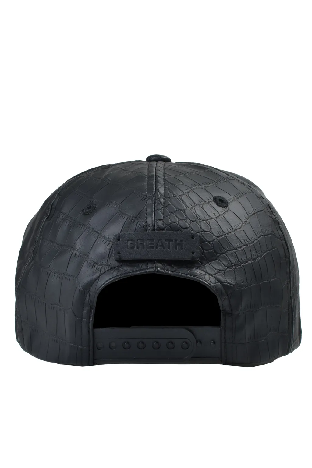 Bh Logo Faux Crocodile Cap / Blk