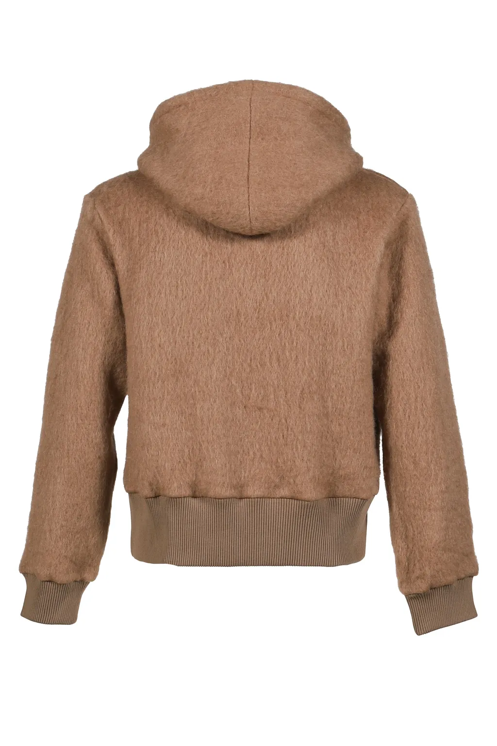 Mohair Zip Hoodie / Mocha