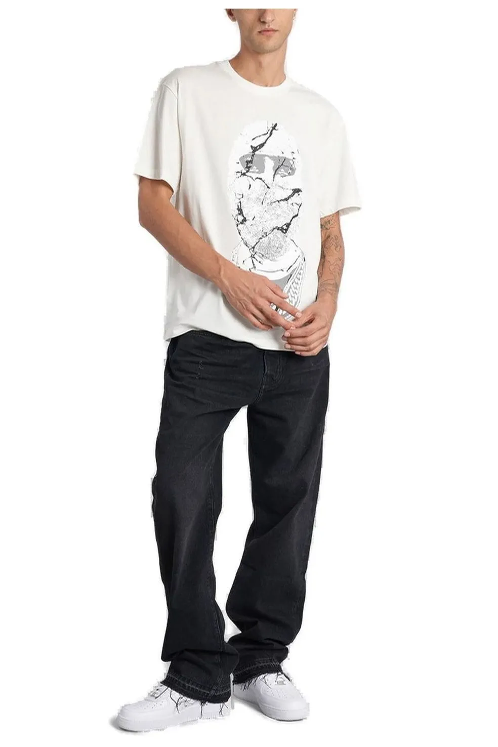 Ih Nom Uh Nit Graphic Printed Crewneck T-Shirt