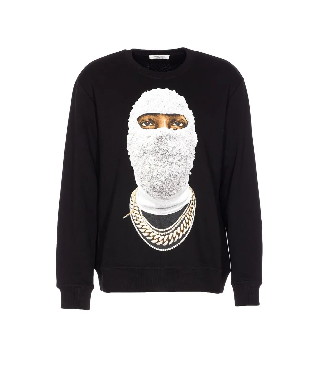Ih Nom Uh Nit Beaded-Face Crewneck Sweatshirt