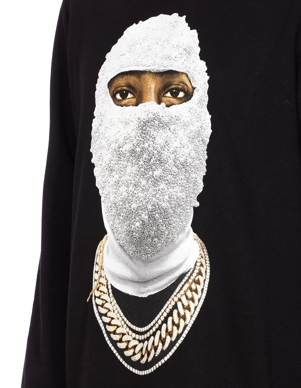 Ih Nom Uh Nit Beaded-Face Crewneck Sweatshirt