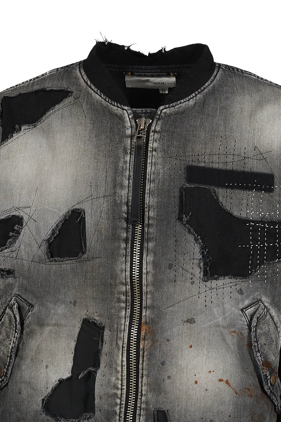 Hard Remaked Dual Denim Ma-1 / Blk
