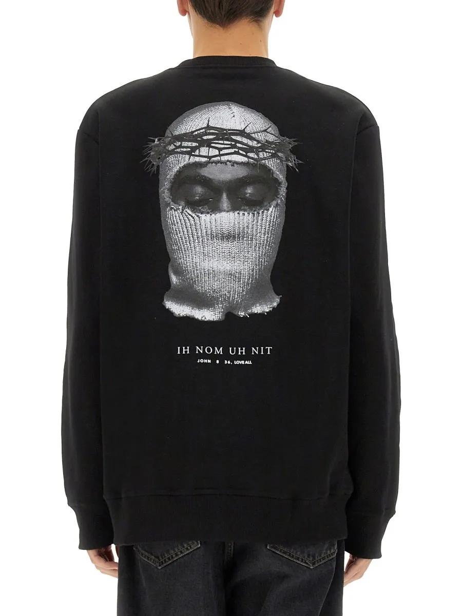 Ih Nom Uh Nit Crowned Mask Crewneck Sweatshirt