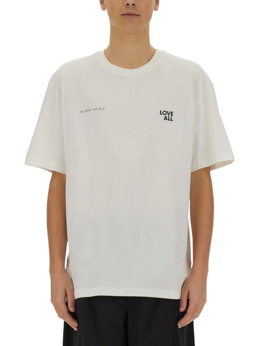 Ih Nom Uh Nit Logo Printed Crewneck T-Shirt