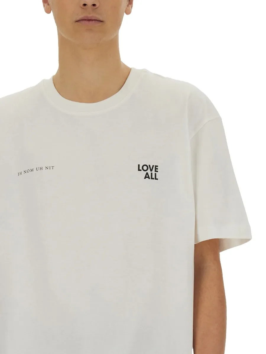 Ih Nom Uh Nit Logo Printed Crewneck T-Shirt