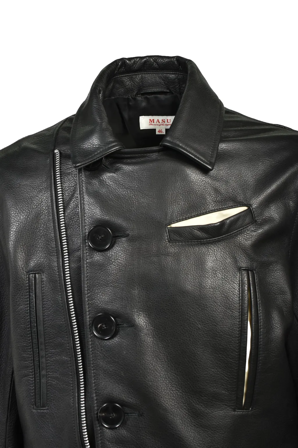 Motorcycle Leather Jacket / Blk