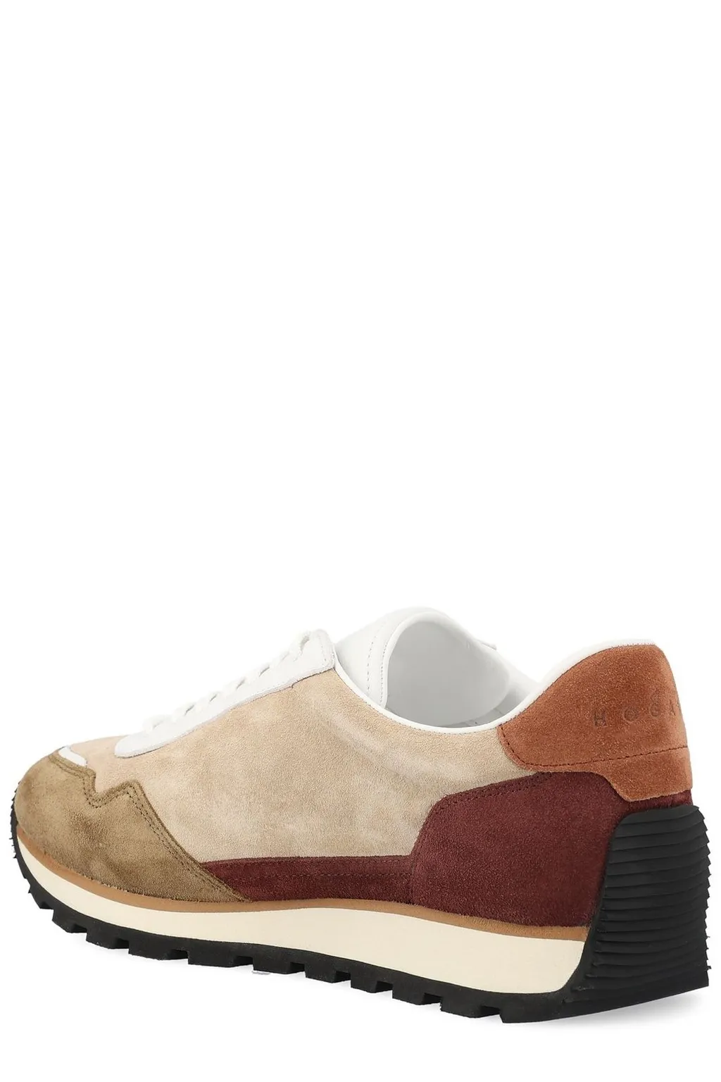 Hogan Round-Toe Lace-Up Sneakers