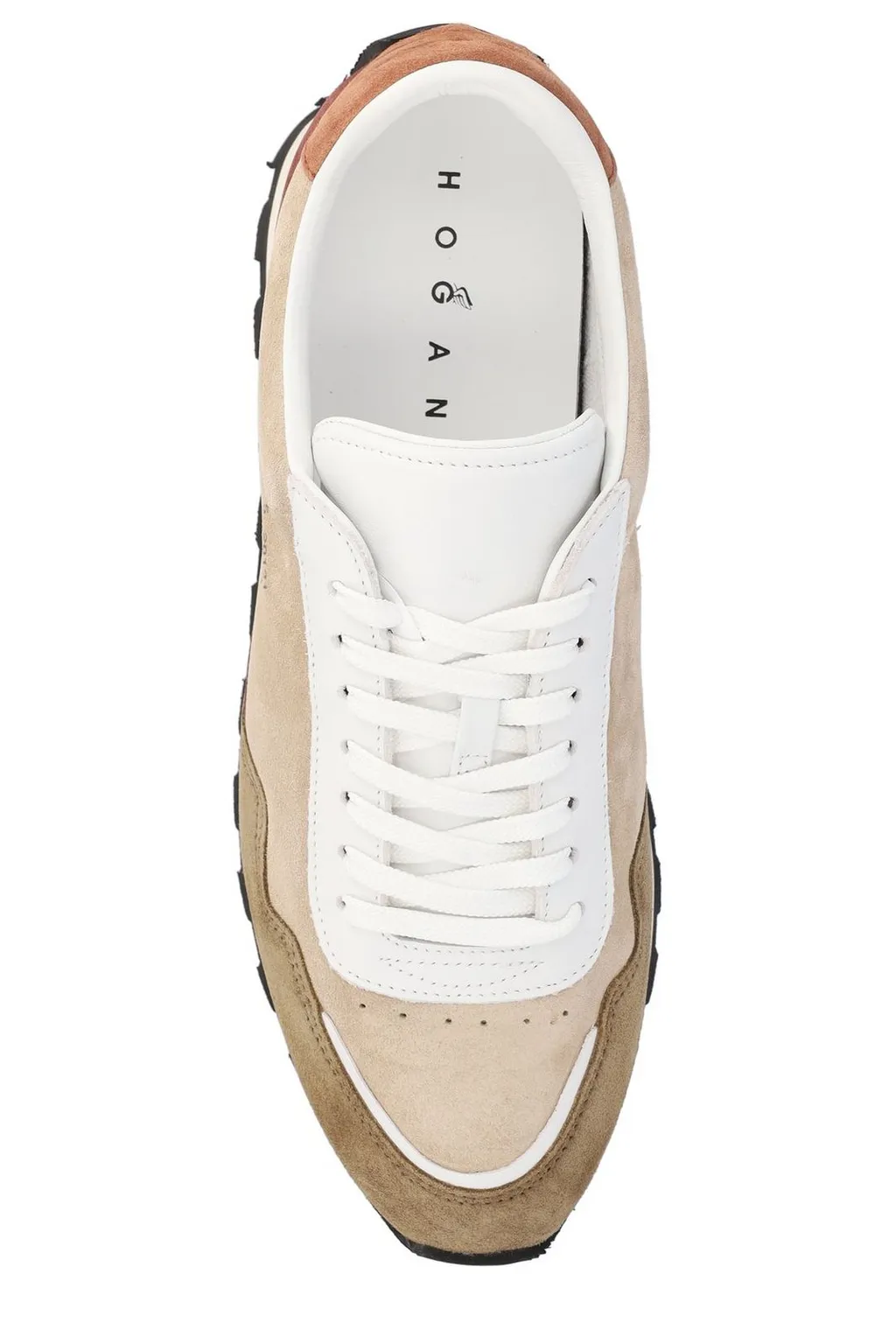Hogan Round-Toe Lace-Up Sneakers