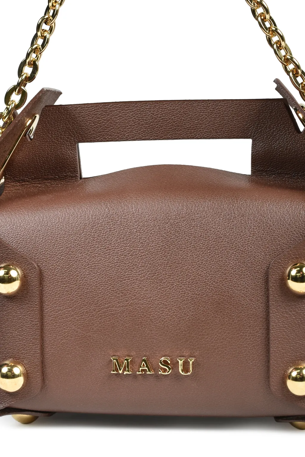 Leather Cake Bag / Chocolate