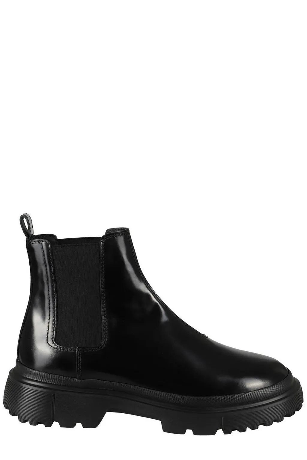 Hogan Round-Toe Chelsea Ankle Boots
