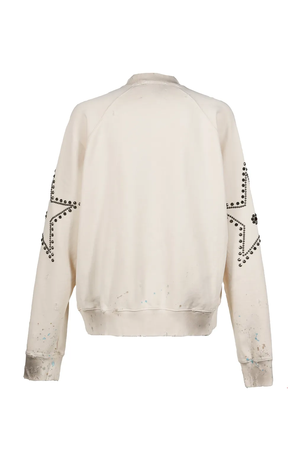 Star Studded Crewneck / Vtg Wht