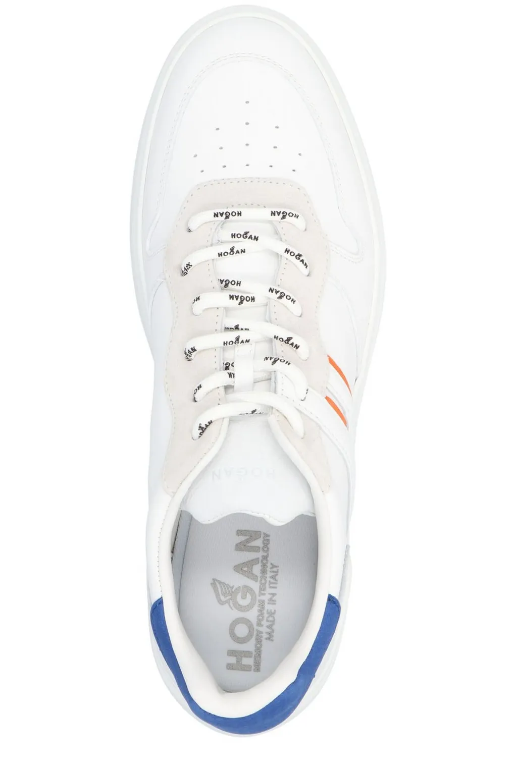 Hogan Round Toe Lace-Up Sneakers