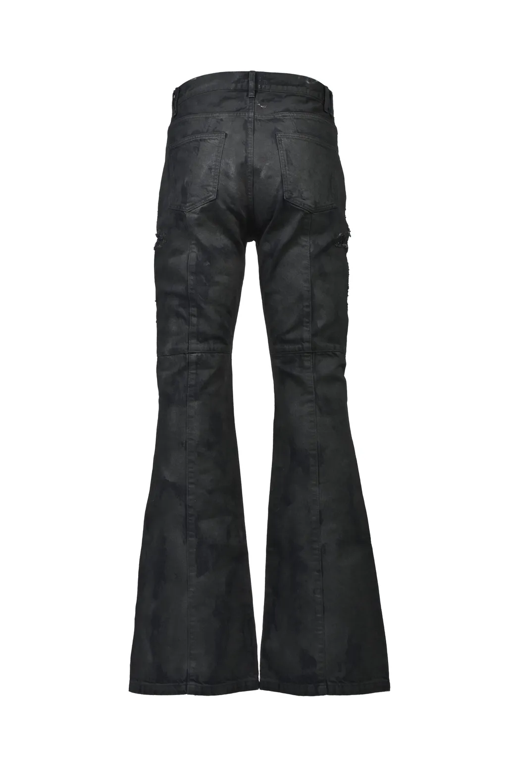 Coating Denim Flare Pants / Blk
