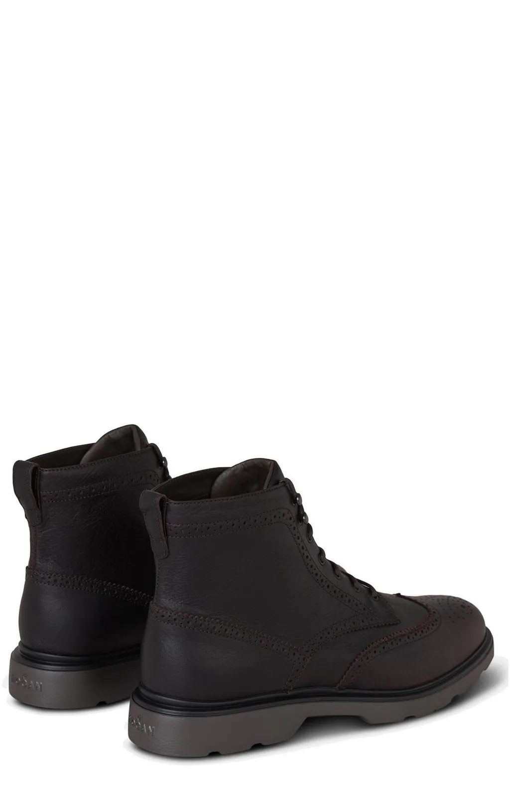 Hogan H393 Ankle Lace-Up Boots