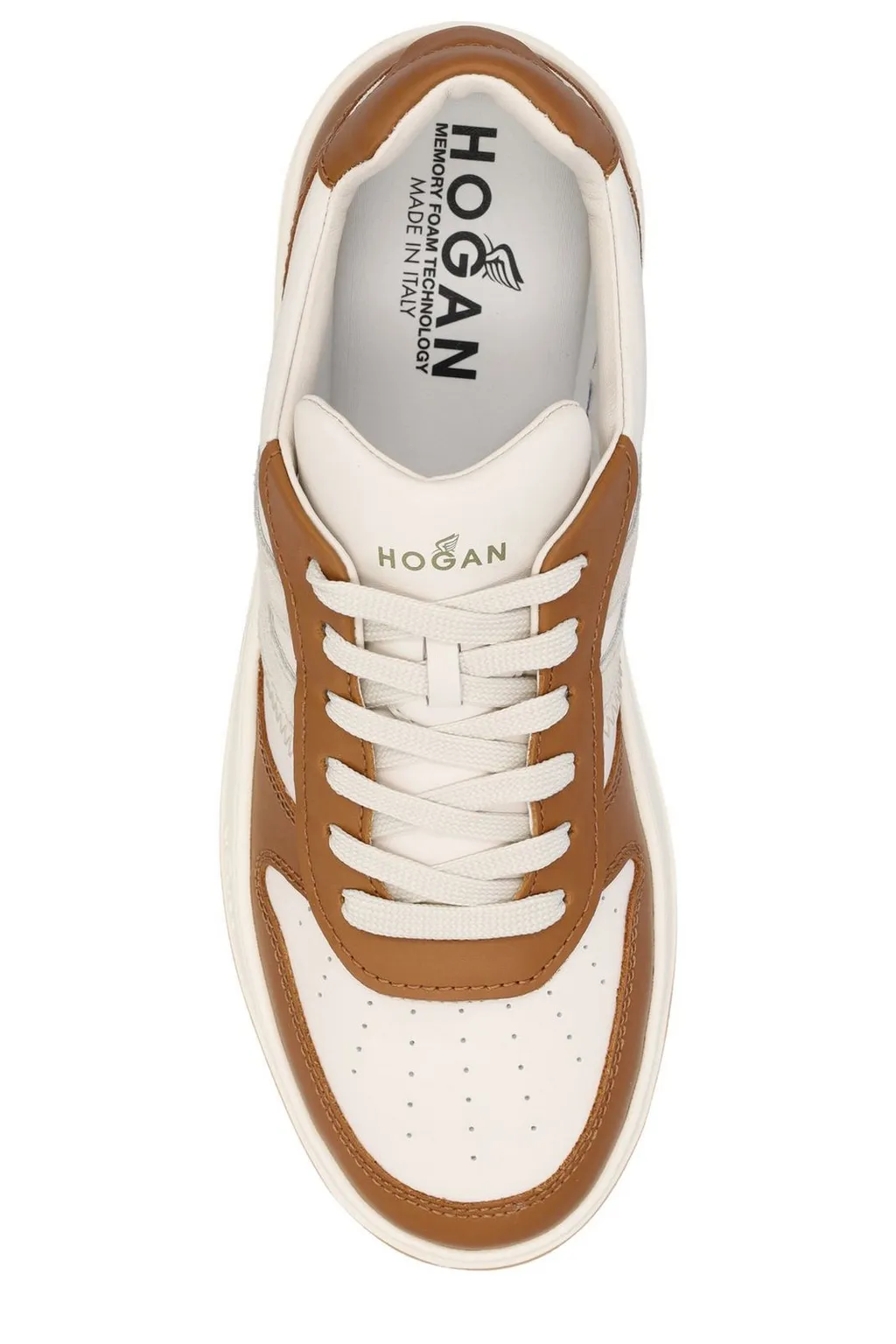 Hogan Color-Block Lace-Up Sneakers