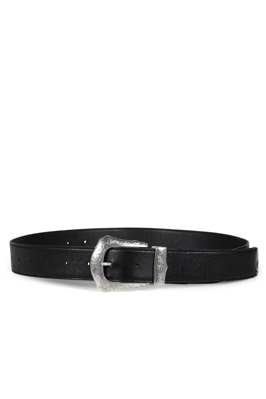 Buckle Wide Belt / Blk