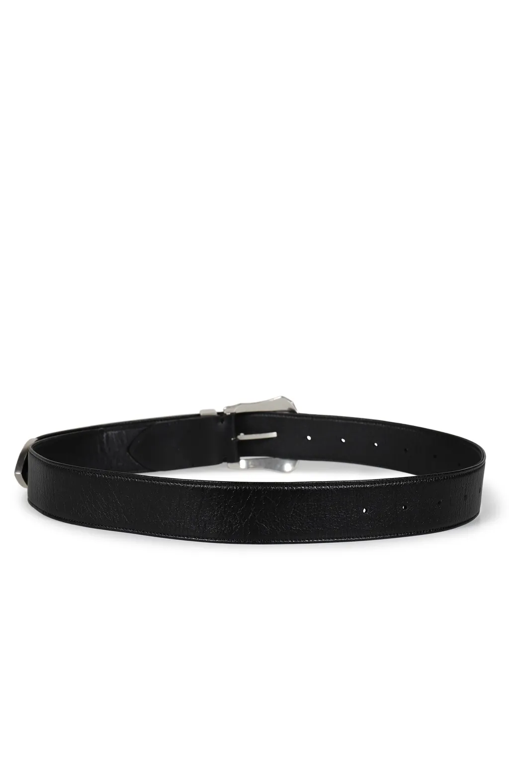 Buckle Wide Belt / Blk
