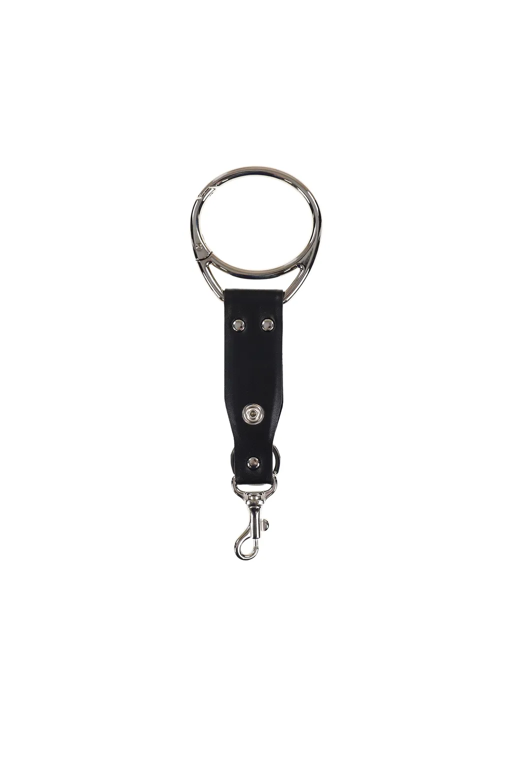 Leather Key Ring / Blk